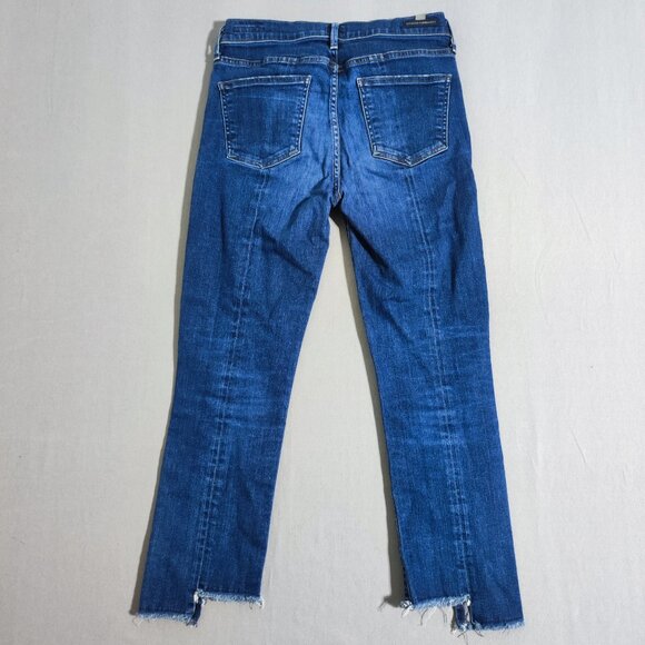 Citizens of Humanity jeans women's sz 28 ink blue Amari step hem ankle high rise - Picture 3 of 16